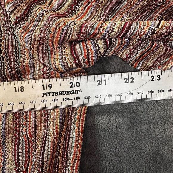 Peck & Peck‎ Open Front Cardigan Women’s L Bronze Multicolor Woven Bohemian - Picture 8 of 8